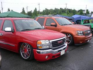 舞州　　アメ車　ミィーティング　GMC　エアサス