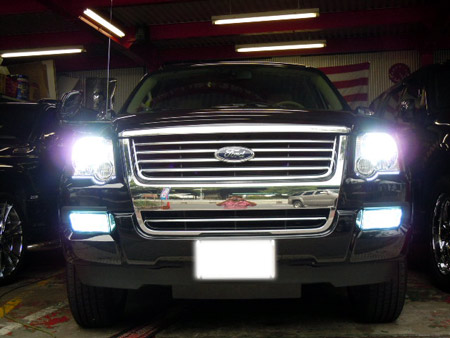 フォード エクスプローラー カスタム HID LED クローム カスタムパーツ ラグジュアリー 持込パーツ アメ車 専門店 大阪 ガレージアクト