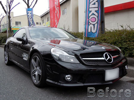 メルセデスベンツ SL63AMG ワイドボディ BLACK 装着 鈑金 取付 販売 WORKS グノーシスGS2 ホイール 輸入車 専門店 大阪 ガレージアクト