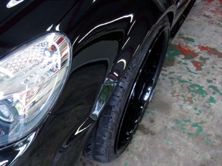 メルセデスベンツ SL63AMG ワイドボディ BLACK 装着 鈑金 取付 販売 WORKS グノーシスGS2 ホイール 輸入車 専門店 大阪 ガレージアクト